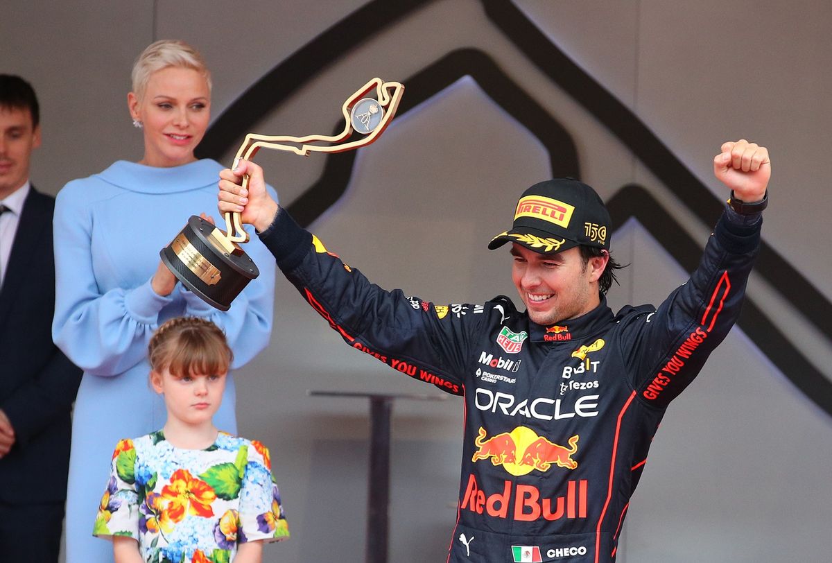 A győztes Sergio Pérez. Fotó: Eric Alonso/Getty Images / Red Bull Content Pool