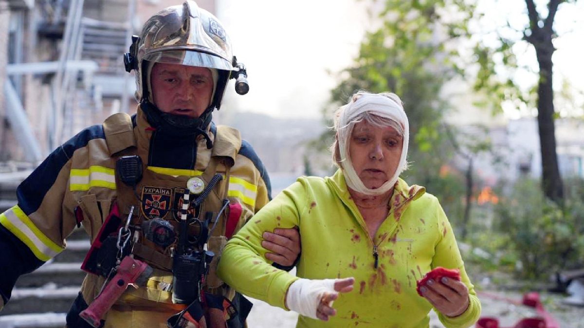 Fotó: Ukrán állami segélyszolgálat / AFP