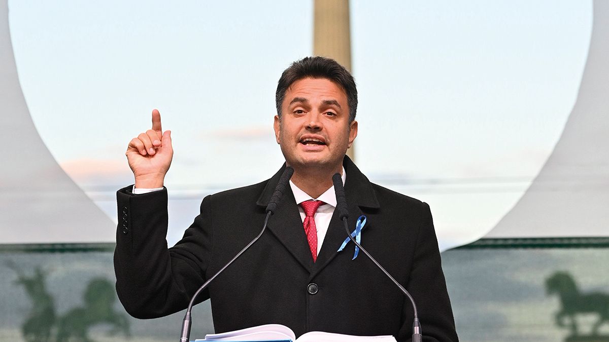 október óta leginkább botrányos nyilatkozatokat tud felmutatni a kormányfőjelölt. <br> Fotó: MTI / Szigetváry Zsolt
