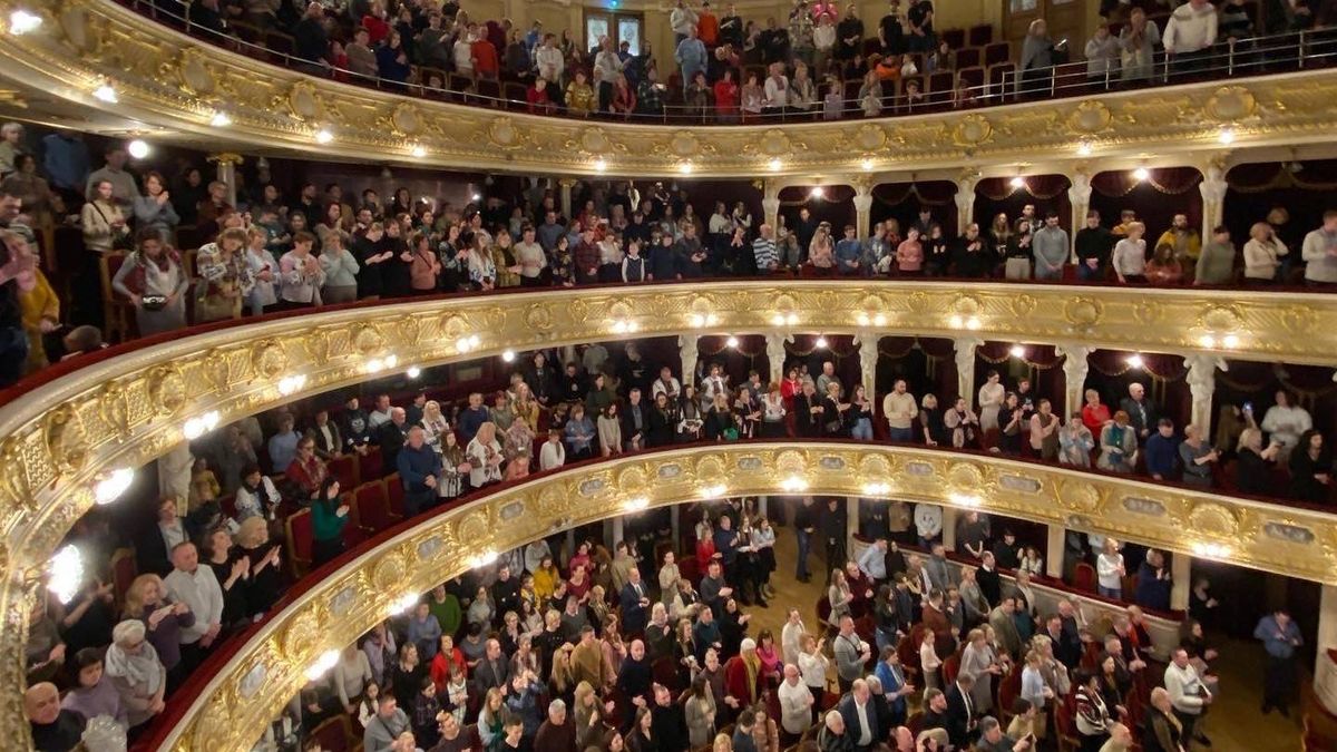 Karácsonyi koncertet tartanak a lvivi Állami Operaházban. Fotó: Keczán Pál