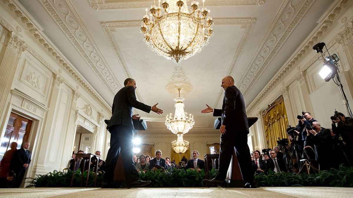 Barack Obama amerikai elnök és Ashraf Ghani 2015-ben. (Fotó: Fehér Ház, Chuck Kennedy))
