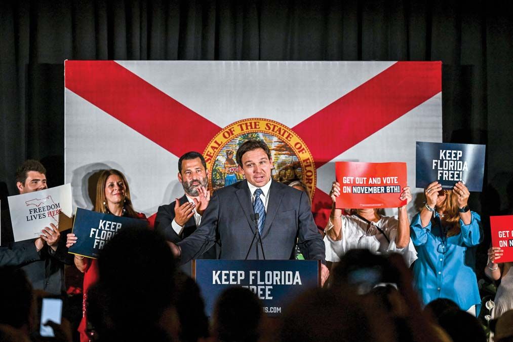 Ron DeSantis: újra nyerhet Floridában a népszerű kormányzó <br> Fotó: AFP / Chandan Khanna 