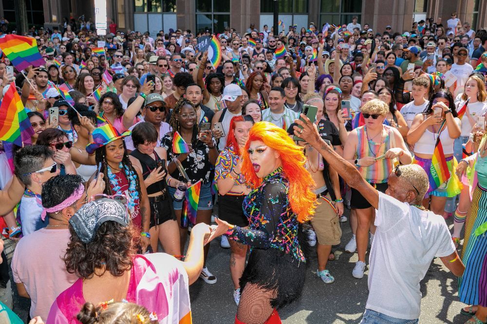 A Pride egyik rendezvénye Észak-Karolinában 2022-ben <br> Fotó: AFP/Allison Joyce