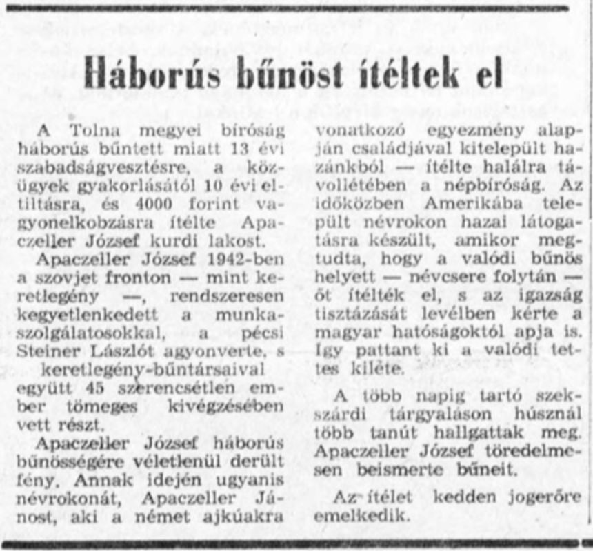 Forrás: Észak-Magyarország, 1970. szeptember. 23. (Library.hungaricana.hu)