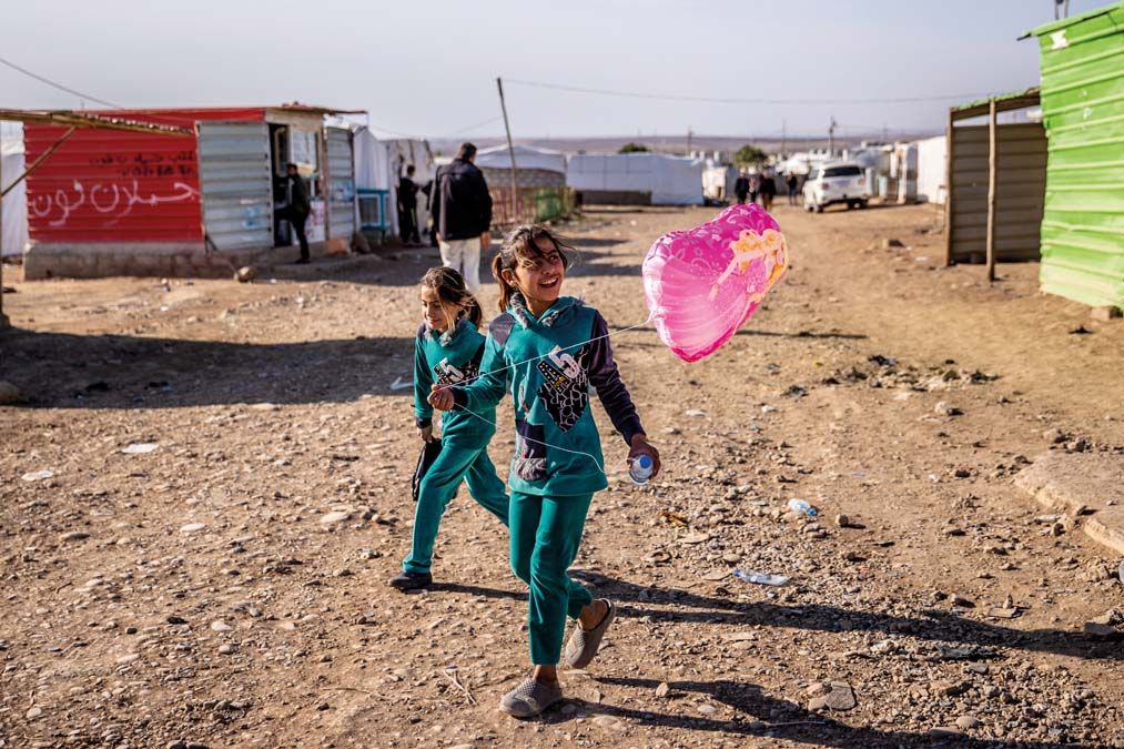 A hankei jezídi menekülttábor. <br> Fotó: Csudai Sándor