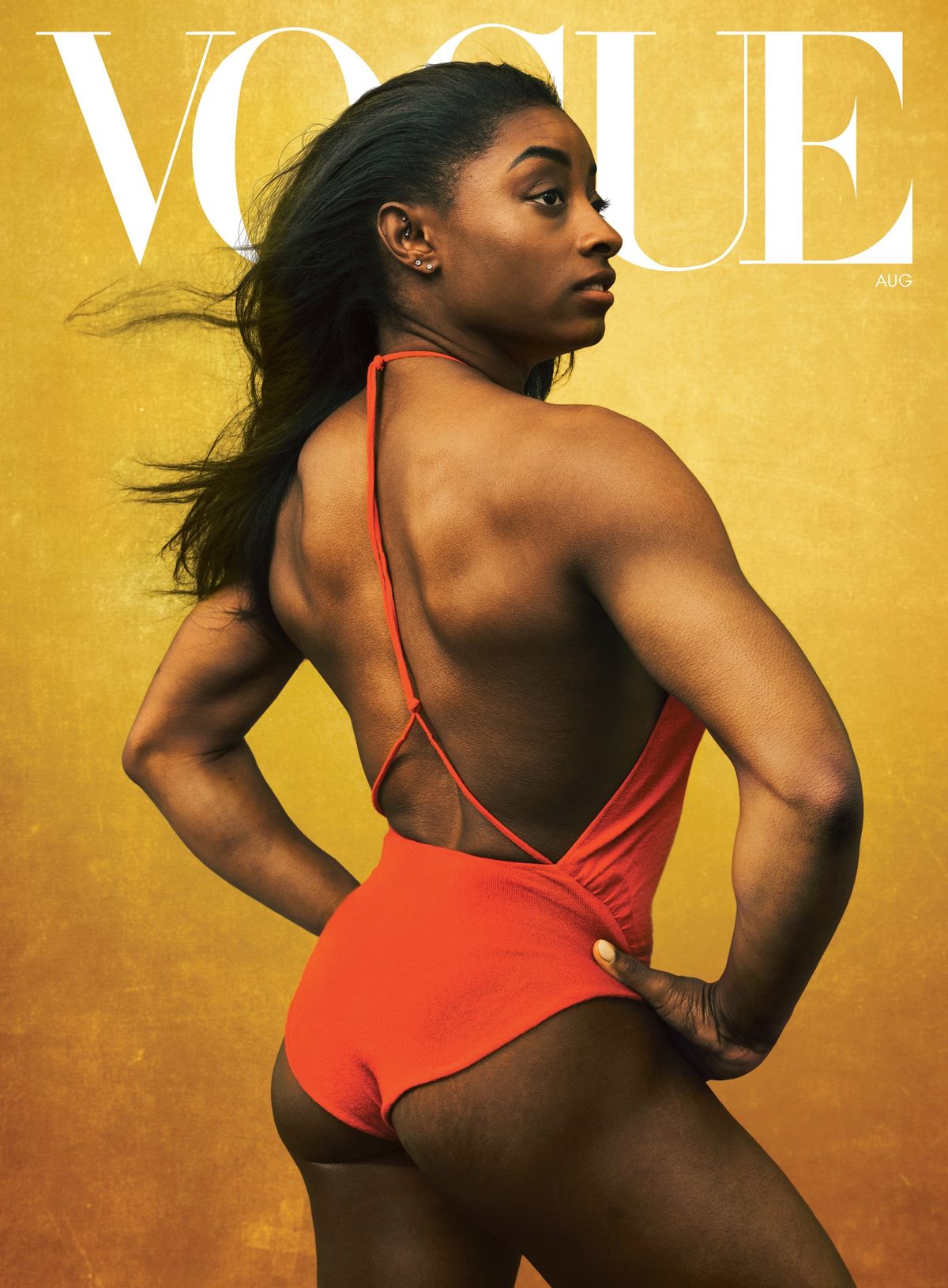 A képen: Somine Biles az amerikai Vogue címlapján. Fotó:  Annie Leibovitz/Vogue, 2020