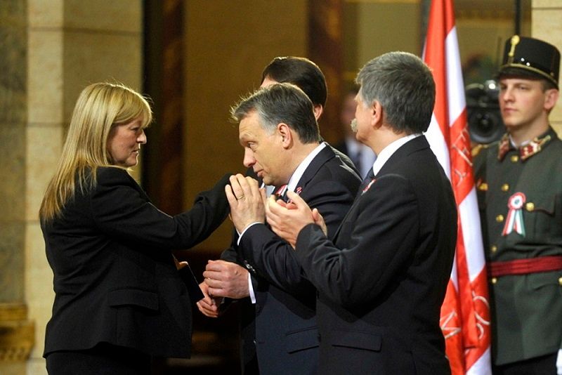 Schmidt Mária szerint Orbán Viktor lenyűgöző intellektuális képességekkel rendelkezik. Fotó: MTI-archív