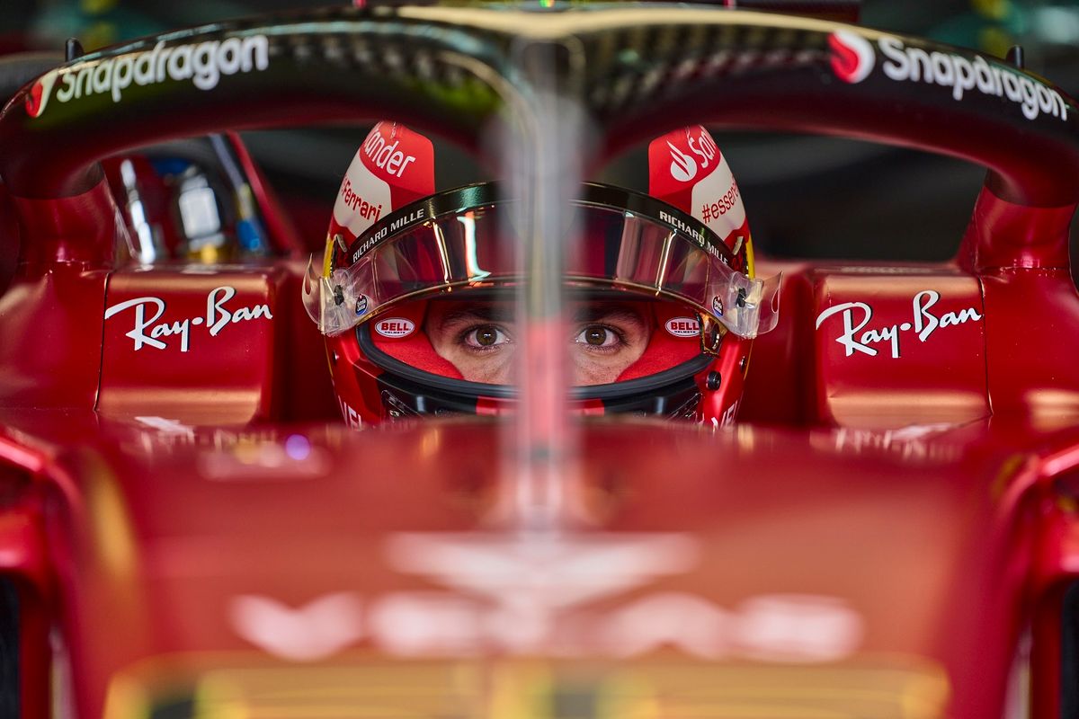 A képen: A peches Sainz. Fotó: Scuderia Ferrari Press Office