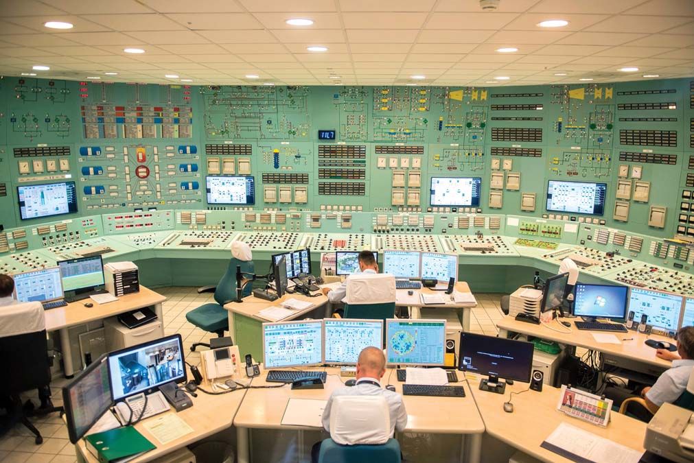 Innen vezérlik a 4-es reaktort <br> Fotó: MTI / Sóki Tamás 
