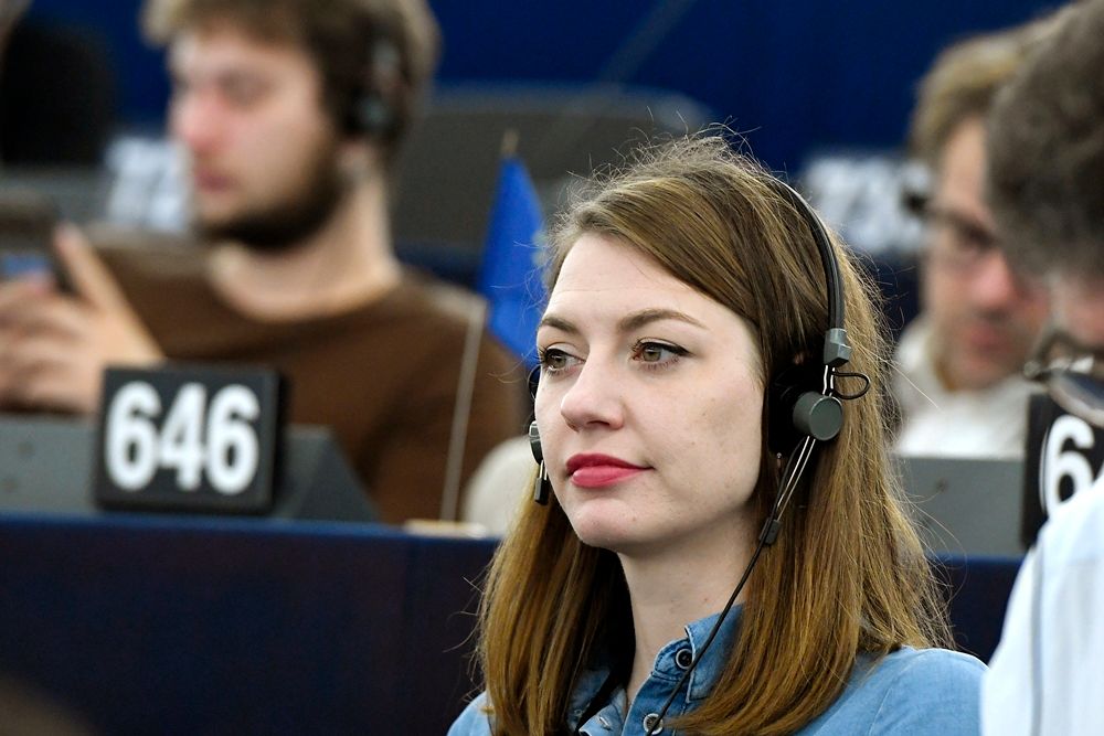 Donáth Anna, a Momentum európai parlamenti kéviselője (Fotó: MTI/Koszticsák Szilárd)