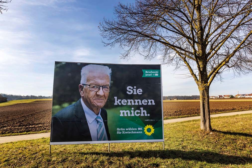 Winfried Kretschmann, a Zöldek veterán baden-württembergi miniszterelnöke. <br> Fotó: REUTERS / Arnulf Hettrich