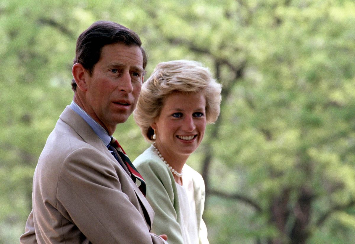 Károly herceg brit trónörökös és felesége, Diana 1990-es magyarországi látogatásukon. Fotó: MTI/Varga László