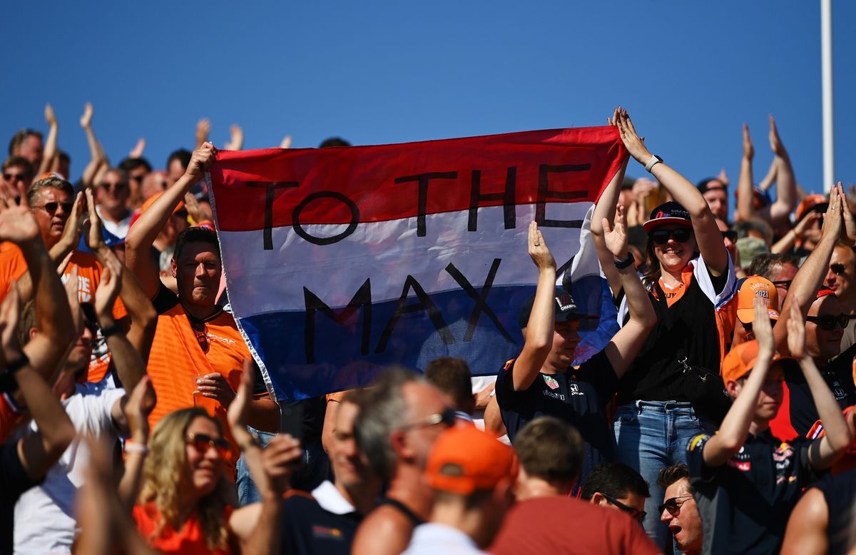 A képen: A holland rajongók számára nem is alkaulhatott volna jobban a versen (Fotó: Getty Images/Red Bull Content Pool)