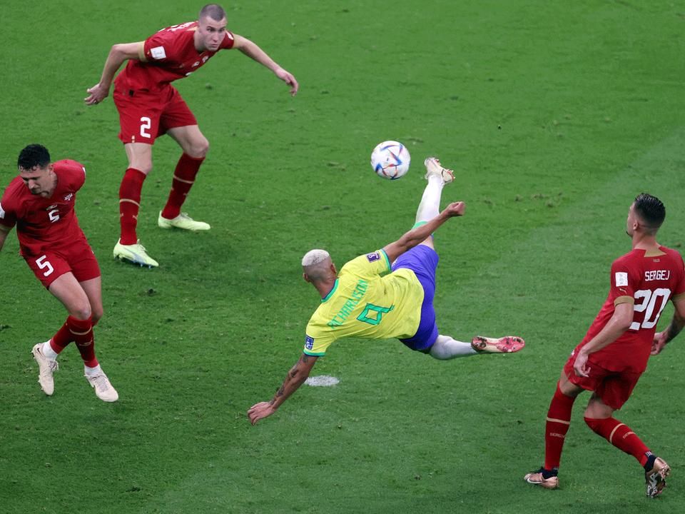 Minden kétséget kizáróan a világbajnokság eddigi legszebb találata Richarlisoné! Fotó: Getty Images