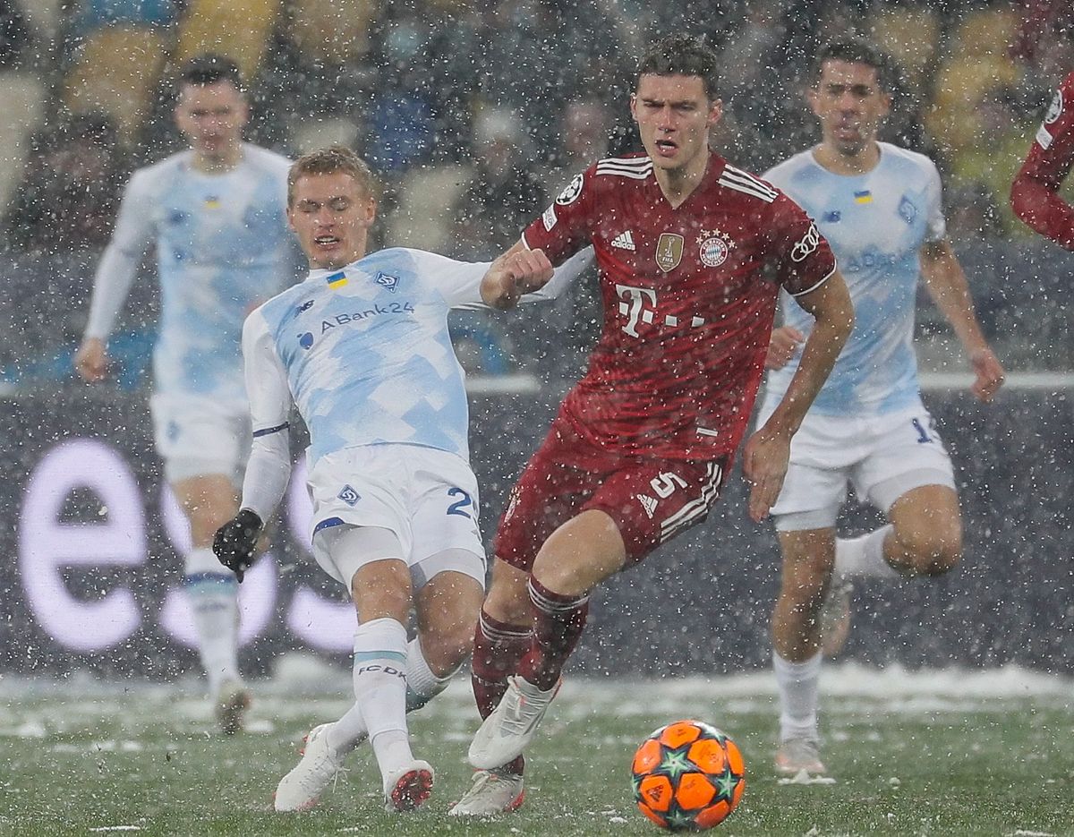 A Bayern München az ukrán télben szerezte meg csoportja első helyét. Fotó: MTI/EPA/Oleg Petraszjuk