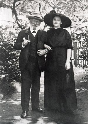 Fotó: Zwack József és felesége. Forrás: Wikipédia
