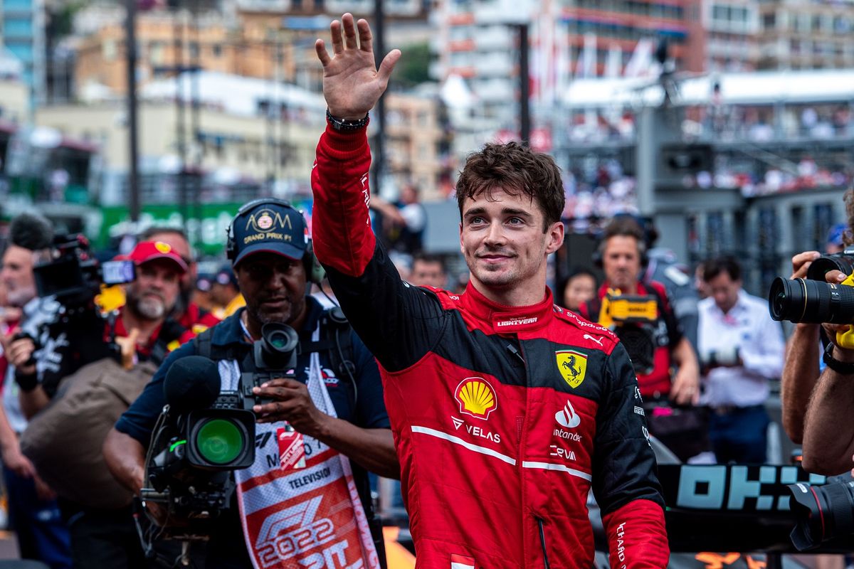 A hazai pályán pole-ból induló Leclerc végül csalódott volt a negyedik hellyel. Fotó: Scuderia Ferrari Press Office