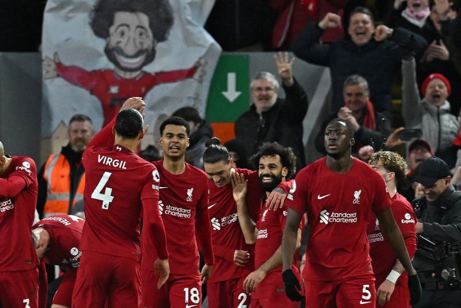 Liverpooli mosolyalbum! Fotó: AFP/Paul Ellis