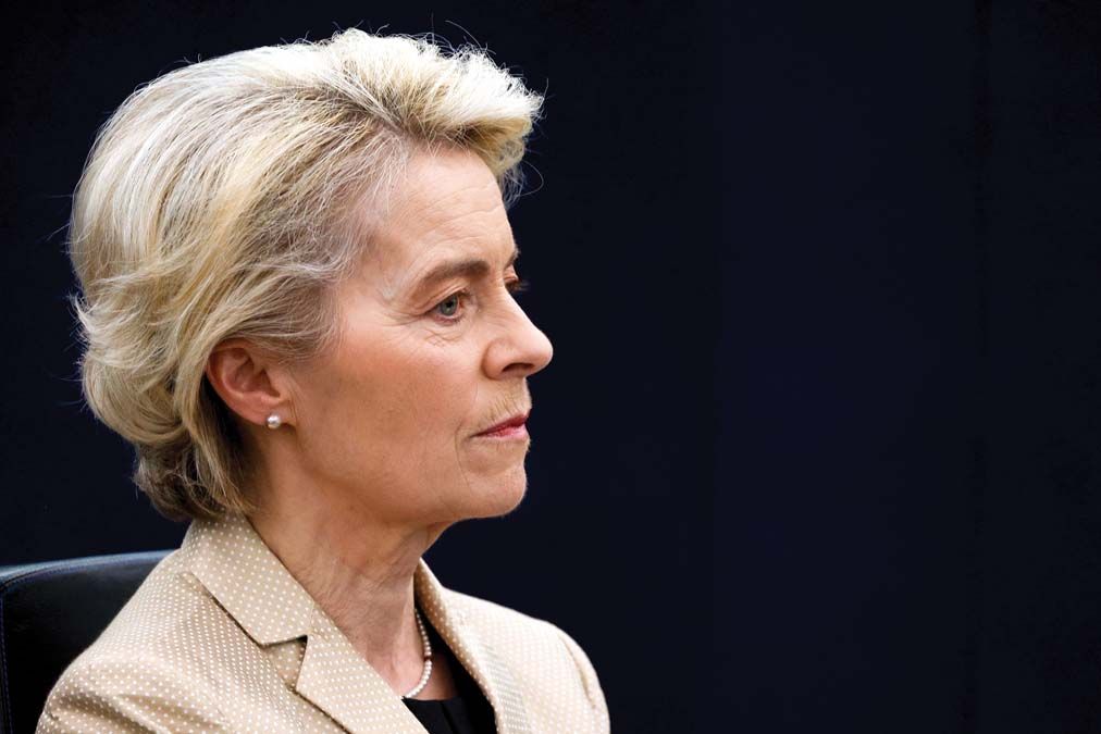 Ursula von der Leyen, az Európai Bizottság elnöke <br> Fotó: MTI / EPA / Julien Warnand  