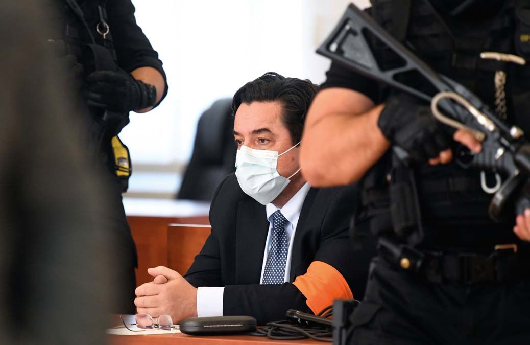 Marián Kočner a bíróság előtt 2020. szeptember 3-án. <br> Fotó: REUTERS / Radovan Stoklasa 