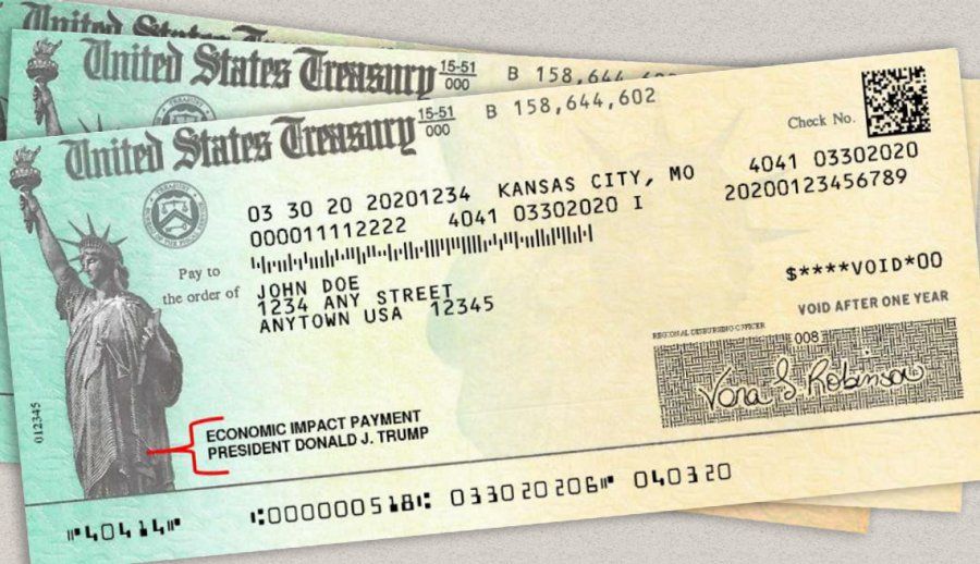 Így néz ki az amerikai stimulus check. (Fotó: irs.gov)