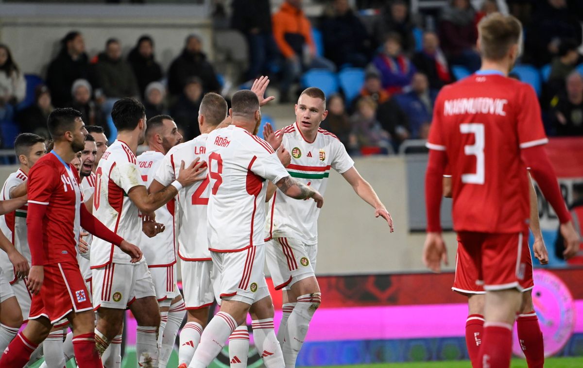 Szalai Attila harmincadik válogatott mérkőzésén első gólját szerezte a nemzeti csapatban Fotó: MTI/Kovács Tamás