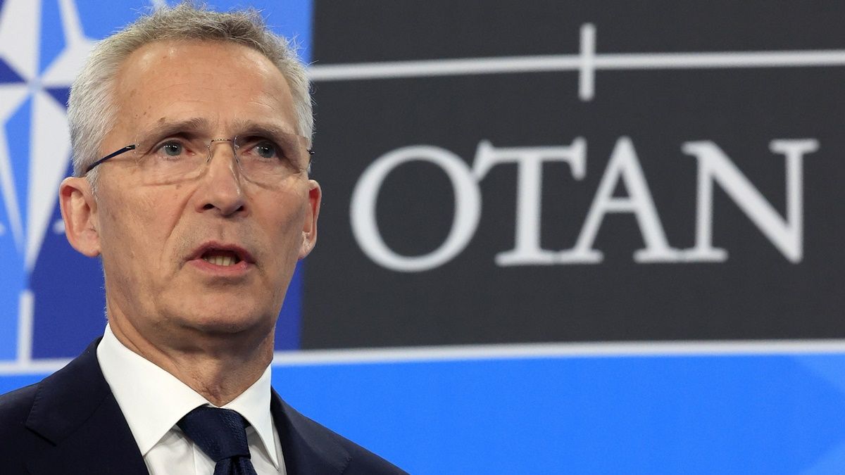 Jens Stoltenberg NATO-főtitkár sajtóértekezletet tart a NATO madridi csúcstalálkozójának második napi ülése után az Ifema kongresszusi és kiállítási központban 2022. június 30-án. MTI/EPA/EFE/ZIPI