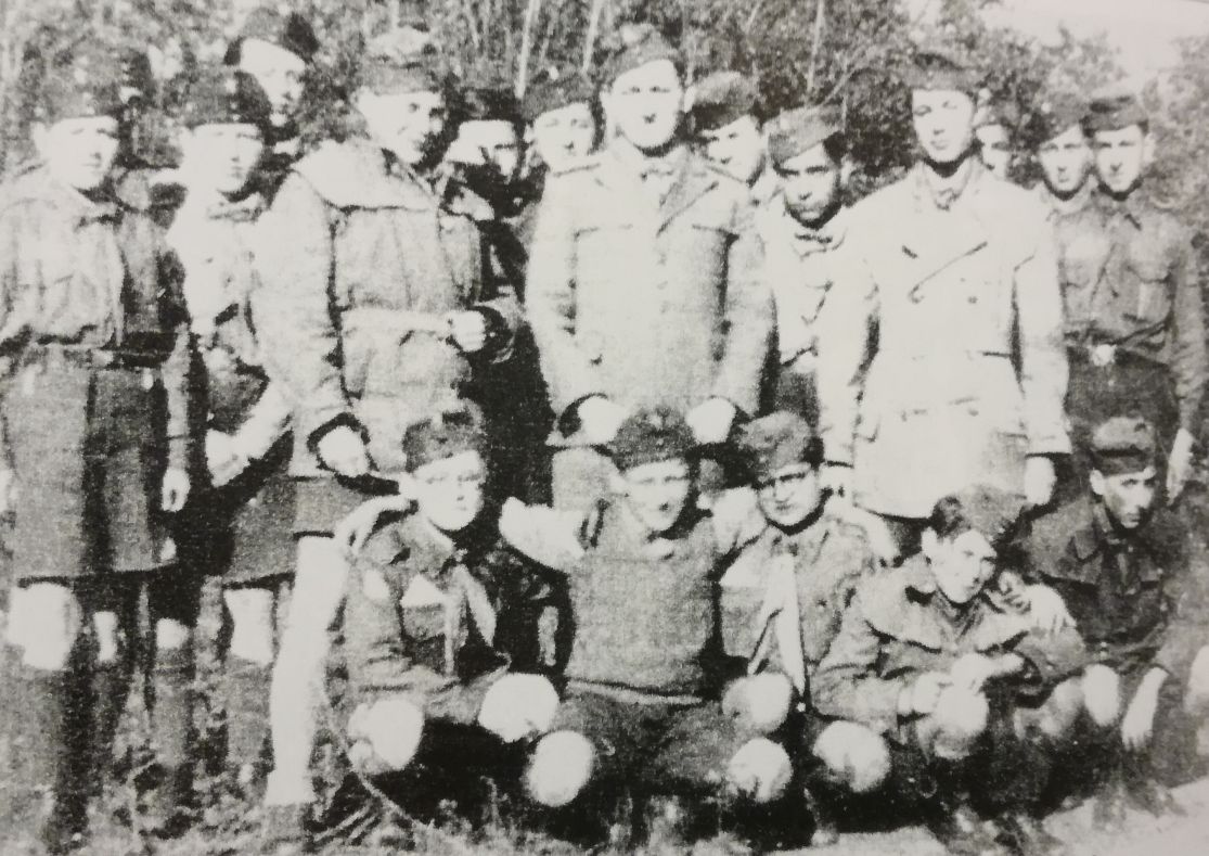 A 44. Rákóczi cserkészcsapat táborozik. Fotó: Gödöllői Premontrei Apátság Levéltára
