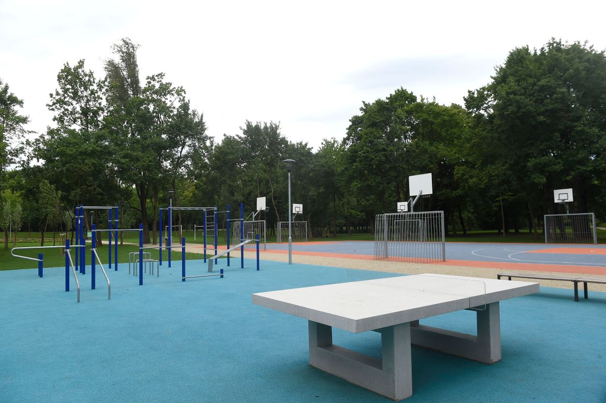 A képen: Az újonnan átadott sportpark a budapesti Hajógyári-szigeten 2020. június 22-én. MTI/Bruzák Noémi