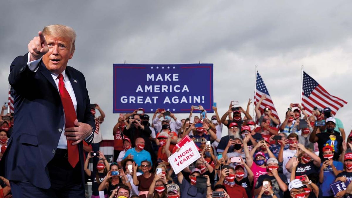 Véget nem érő taps, álló ováció fogadta Trumpot Alabamában!