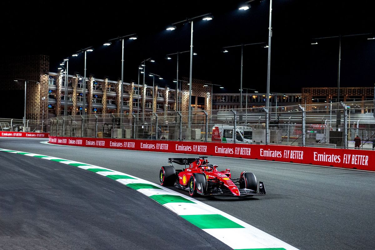 Charles Leclerc, a Ferrari monacói versenyzője a Szaúdi Nagydíjon. Fotó: Scuderia Ferrari Press Office