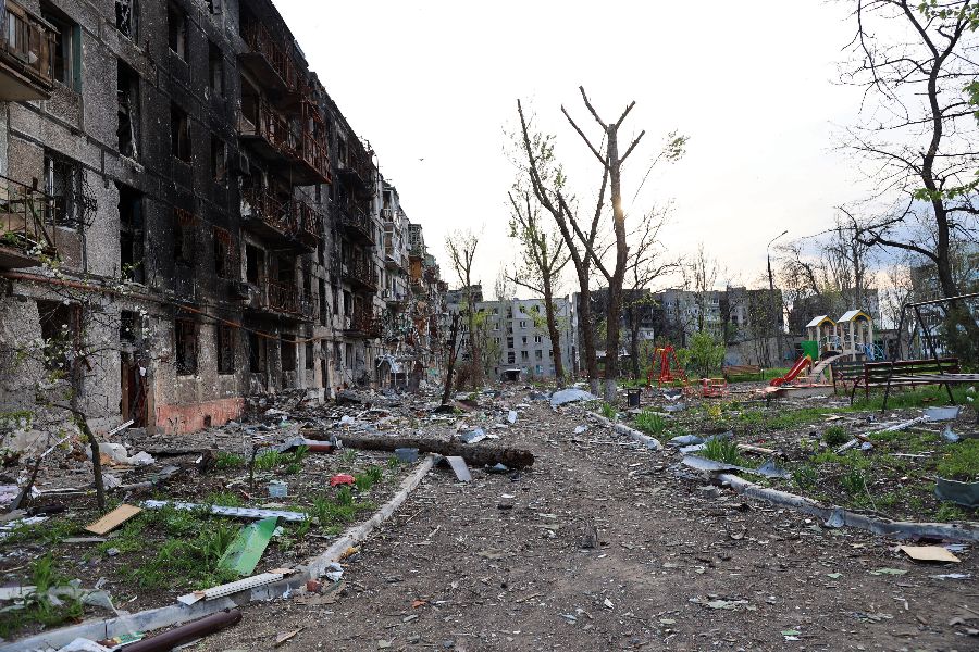 Mariupol a harcok után <br> Fotó: AFP / ANADOLU AGENCY