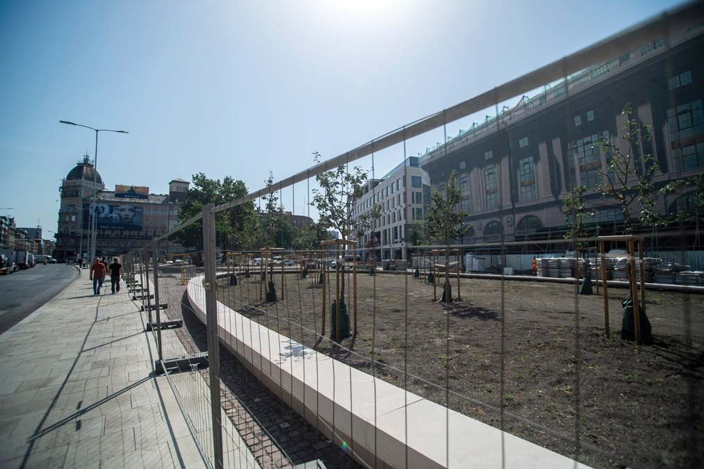 A Blaha Lujza tér 2022. június 29-én <br> Fotó: MTI / Balogh Zoltán