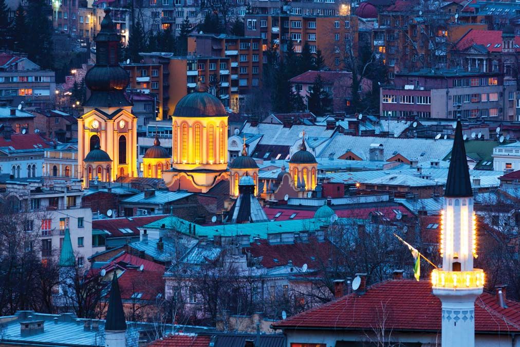 Törékeny békesség: templom és mecset Szarajevóban <br> Fotó: Shutterstock