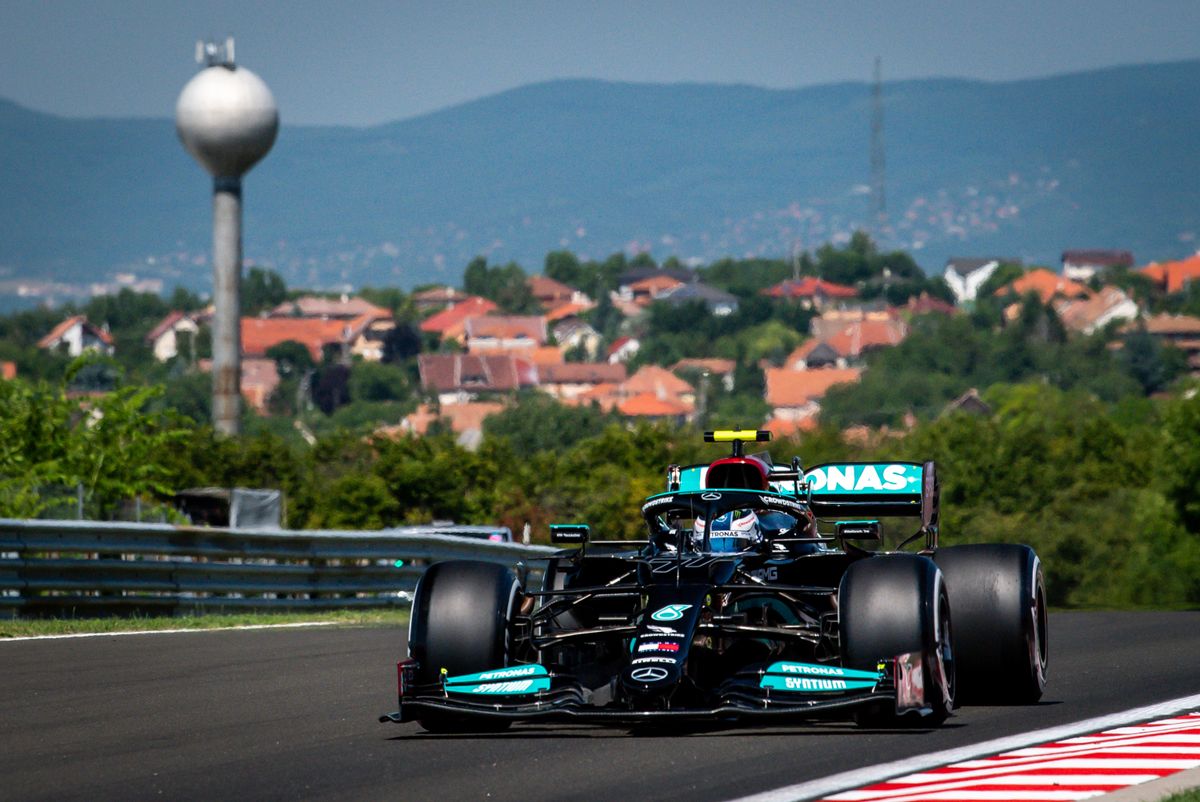 A képen: Valtteri Bottas, a délutáni edzés leggyorsabbja. Fotó:Makai Gergely / MGR Images / Hungaroring