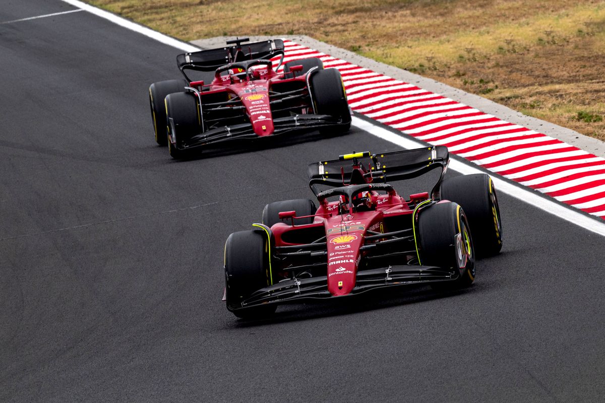 A két Ferrari a Magyar Nagydíjon. Fotó: Scuderia Ferrari Press Office