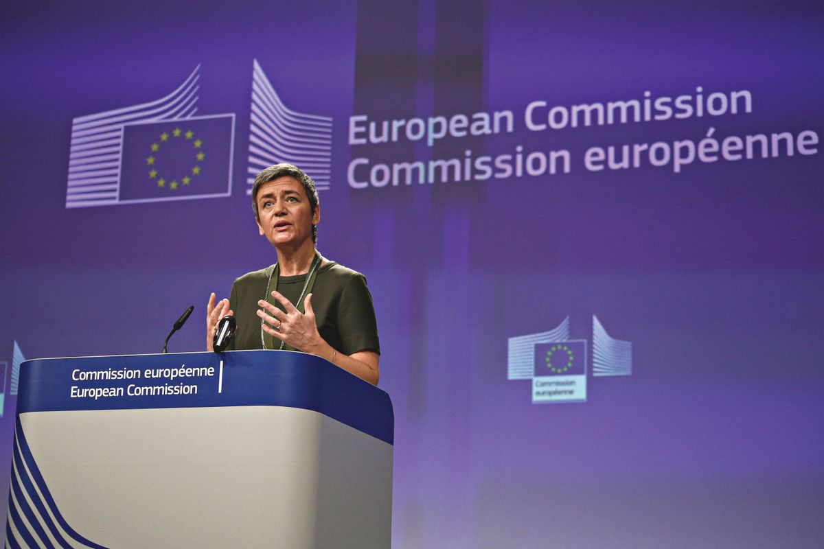 Nagy feladat előt áll Margrethe Vestager, az Európai Bizottság digitális ügyekért és versenypolitikáért felelős biztosa.<br>Fotó: Shutterstock