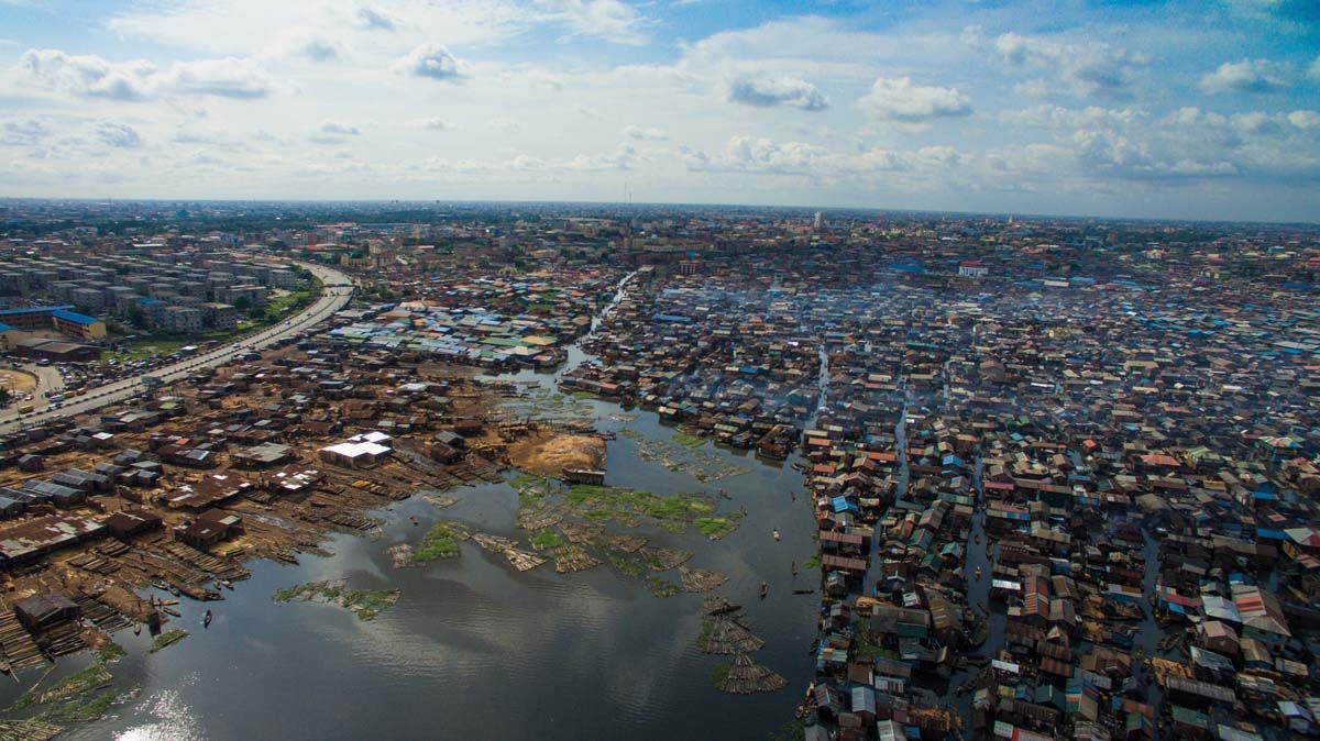 A vízre épült Makoko gettó Nigéria legnagyobb városában, a 21 milliós Lagosban. <br> Fotó: Shutterstock