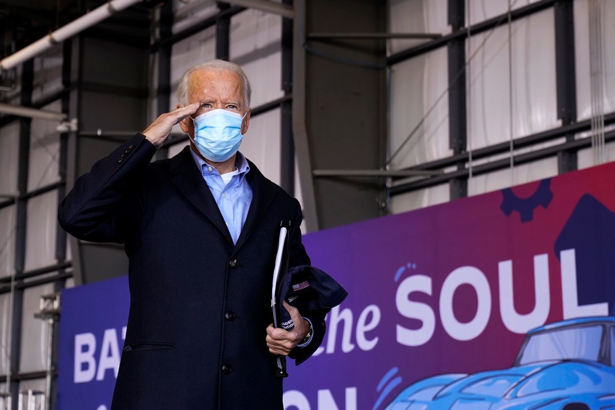 Joe Biden az Ohio állambeli Clevelandben. MTI/AP/Andrew Harnik