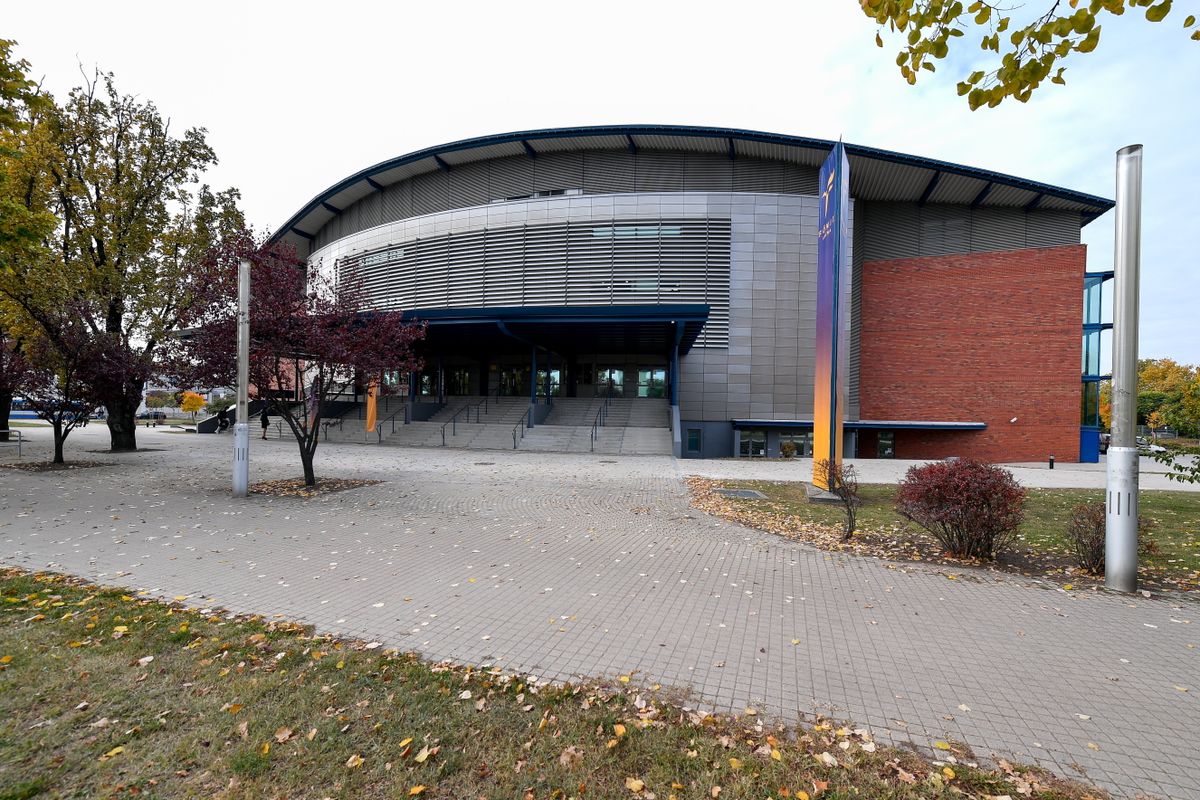 A felújított Főnix Aréna - korábbi nevén Főnix Csarnok - Debrecenben az átadása napján, 2021. október 20-án. Fotó: MTI/Czeglédi Zsolt