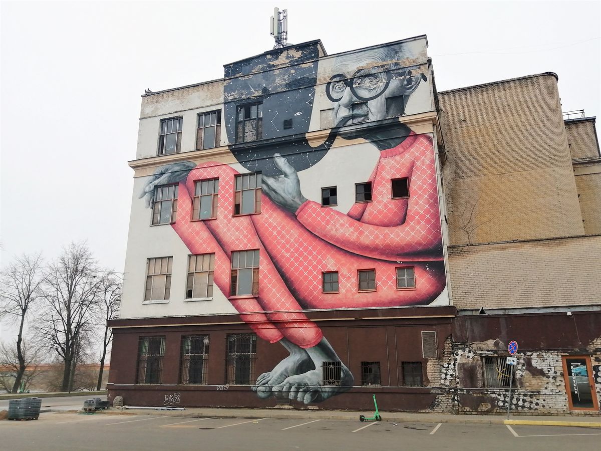 A képen: Street art litván módra. Fotó: Czövek Oszkár