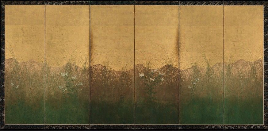 Őszi este teliholddal a  Musashino síkságon (1600-as évek eleje, Japán)