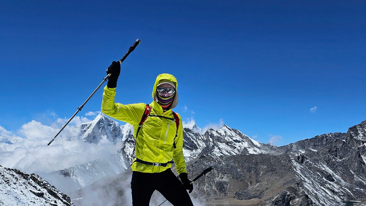 Suhajda Szilárd elérte az alaptábort 2023. április 18-án a Kyocera-Everest 2023 expedíción (Kép: Suhajda Szilárd és Legindi Tímea.)