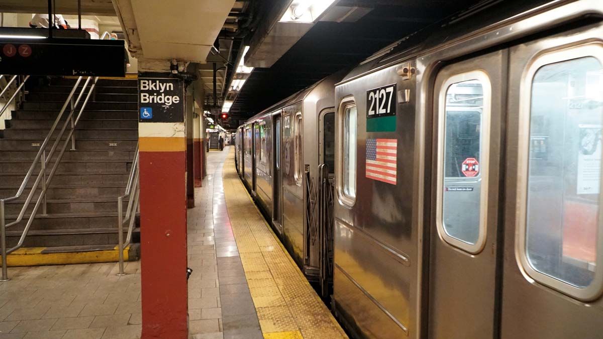 Üres a máskor zsúfolt New York-i metró. <br> Fotó: Janzsó Viktor