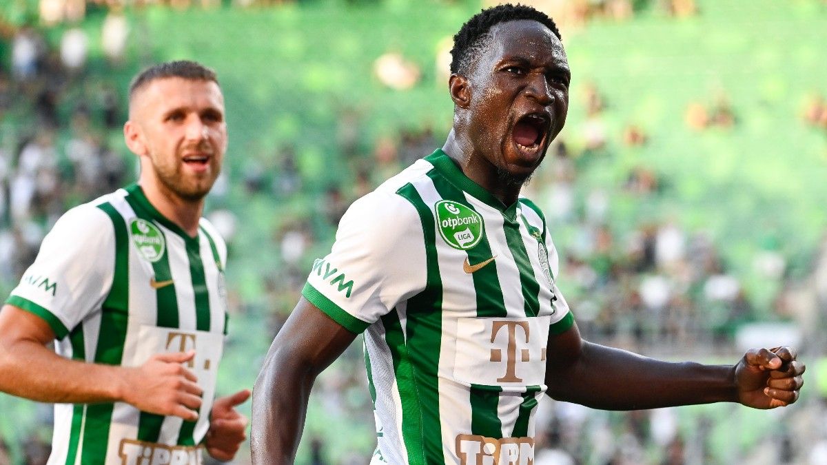 BUDAPEST, HUNGARY - APRIL 2: Adama Traore of Ferencvarosi TC