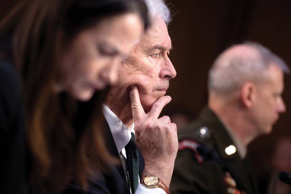 William Burns, a CIA igazgatója hallgatja a felszólalásokat egy szenátusi vizsgálóbizottság ülésén március 10-én <br> Fotó: AFP / Brendan Smialowski