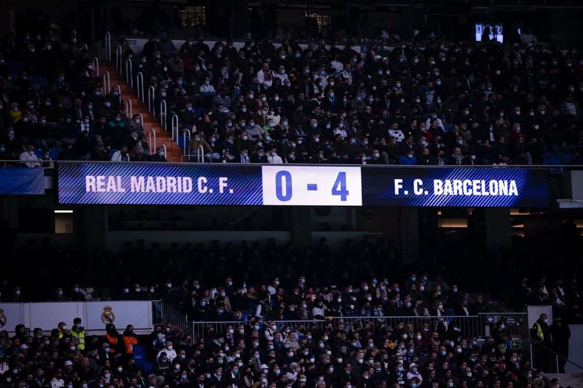 A Barcelona 4-0-ra verte a Real Madridot a a Santiago Bernabéu Stadionban. Fotó: FC Barcelona hivatalos Facebook-oldala