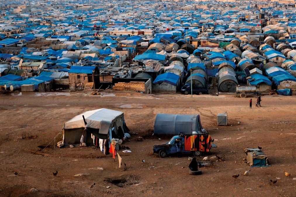 Az északnyugati Atma kisváros harmincezres menekülttábora 2018-ban.<br>Fotó: Shutterstock