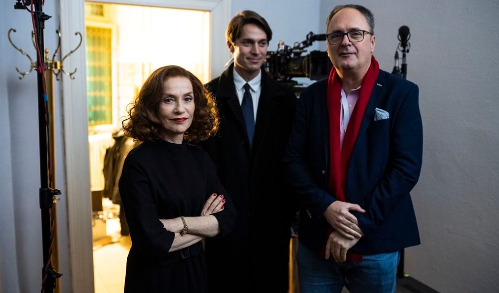 Isabelle Huppert, Lucas Bravo és Káel Csaba<br>Fotó: MTI /Mónus Márton