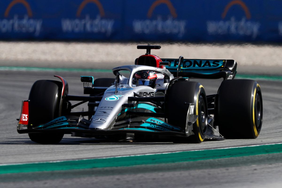 Russell fontos pontokat szerzett harmadik helyével Fotó: LAT Images/Mercedes AMG Petronas